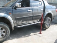 Силовые пороги DDengineer на Mitsubishi L200 2006-