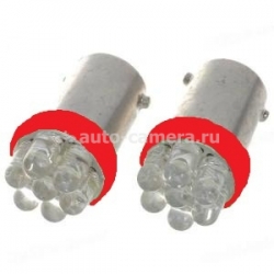 Светодиодные лампы T10-BA9S-7LED red